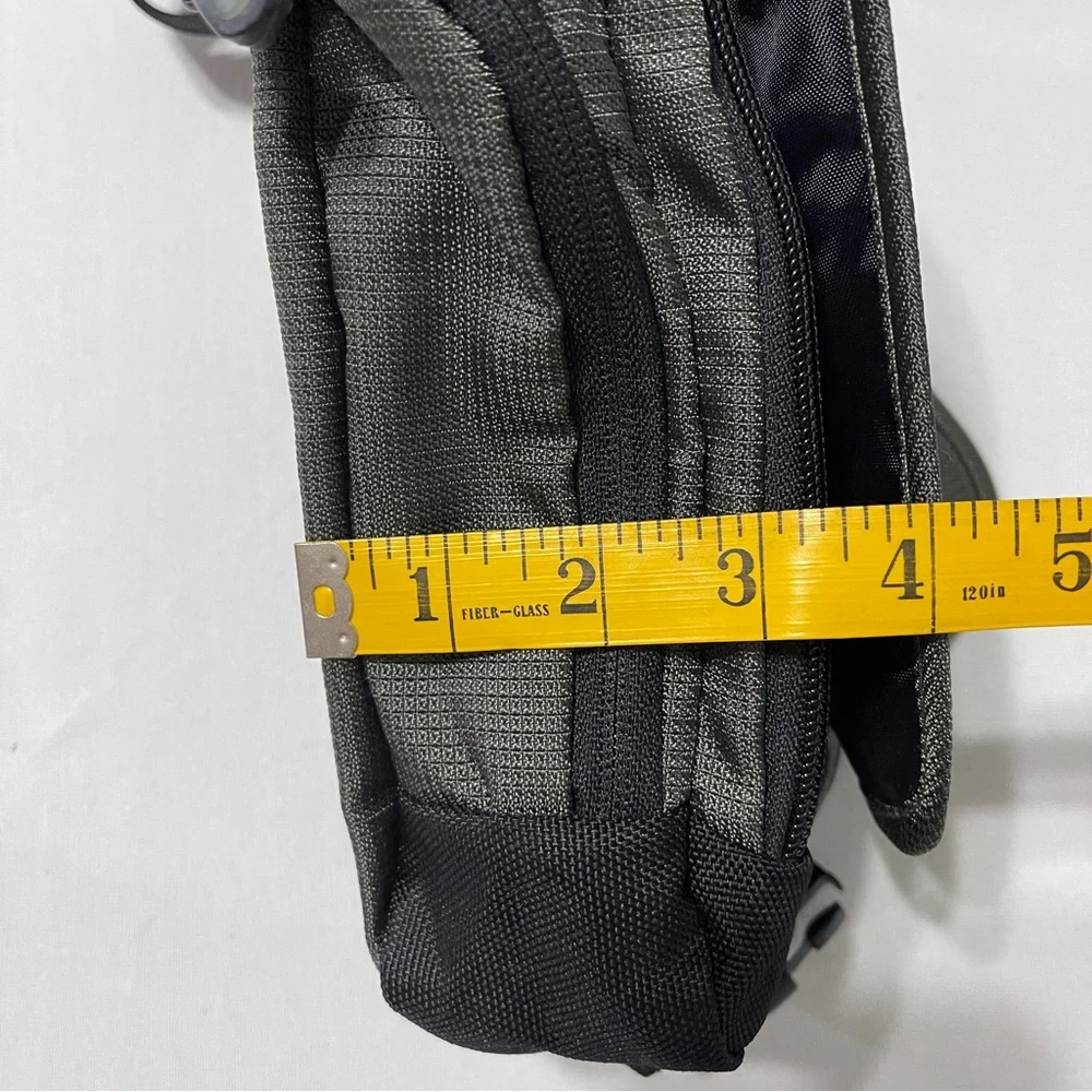 L.L. Bean Gray and Black Messenger Bag with Utilitarian Design